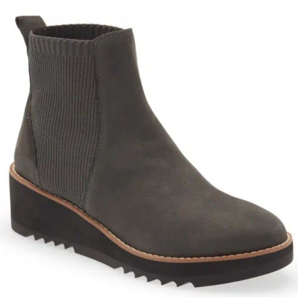 Eileen Fisher Gray Lilou Wedge Chelsea Boots NIB ~ Size 9M